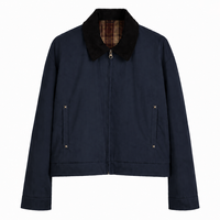 Veste de travail décontractée haut de gamme pour homme, style Detroit, en toile de coton épaisse avec fermeture éclair robuste et finition délavée vintage