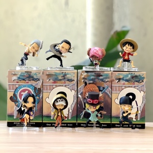 Figurine <span class=keywords><strong>Anime</strong></span> PVC Boîte Mystère 8 Pièces Mini Poses Dynamiques de Combat Luffy Zoro Japon Distributeur Automatique Magasin de Détail Vente en Gros Cadeau Étudiant - Product Image 4