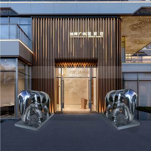 Escultura de Acero Inoxidable de Grado Arquitectónico EX1004 para Proyectos de Arte Público - Product Image 6