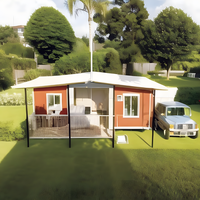 Vente Chaude Maison Conteneur Préfabriquée à Vente Directe d'Usine Sino-Américaine, 2 3 4 Chambres et Salon, Petite Maison Mobile Préfabriquée