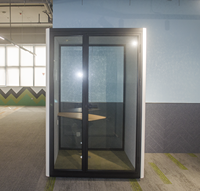 Cabine téléphonique acoustique OEM pour bureau, portable, insonorisée, avec cadre en aluminium, modulaire, pour espace de travail ouvert
