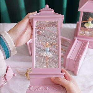 Boîte à musique globe à neige rotative avec ballerine dansante et effet de neige tombante, cadeau d'anniversaire musical pour filles et décoration de chambre d'enfant - Product Image 6