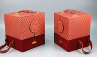 Anpassbare Farben Logo-Druck Elegante Luxuriöse Doppelschichtige Schubladenpapier-Geschenkbox für Kuchen Schokolade Süßigkeiten Kosmetik Hochzeit