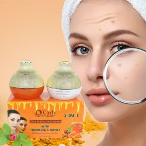 <span class=keywords><strong>Crème</strong></span> pour le visage <span class=keywords><strong>hydratante</strong></span>, éclaircissante, <span class=keywords><strong>anti</strong></span>-âge, <span class=keywords><strong>anti</strong></span>-acné, réparatrice de la peau, au curcuma biologique, au miel et à la glycérine, personnalisée par OEM - Product Image 1