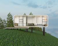 Appartement Modulaire Personnalisé et Extensible de 10/20/40 pieds, Cabine Respirante Type Apple pour 2 à 4 Personnes