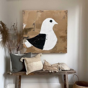Pintura al Óleo Abstracta Contemporánea Pintada a Mano, Arte de Pared en Lienzo para Sala de Estar, Decoración del Hogar, Obra de Arte Texturizada en 3D de Lujo - Product Image 2