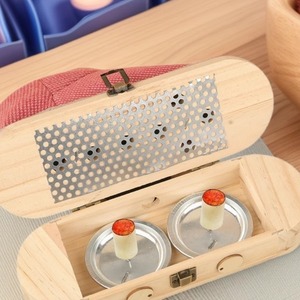 Caja de Moxibustión de Madera Sólida, Dispositivo de Terapia de Calor para el Cuidado de los Pies - Product Image 2