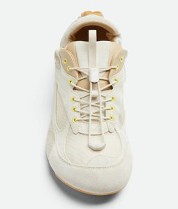 Zapatos Deportivos Retro de Moda para Mujer BV Bottega, de Cuero Genuino, con Bloques de Color, Suela Suave y Cómoda, con Cordones, Casuales para Caminar - Product Image 5