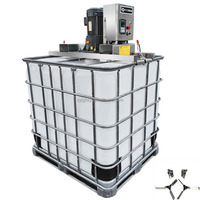 Mélangeur de peinture liquide industriel électrique en acier inoxydable 1000L avec vitesse réglable pour seau de une tonne, idéal pour agiter et mélanger