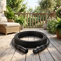 Câbles audio XLR mâle-femelle Aixton personnalisés, longue durée de vie, fiables, conducteur en cuivre nu, noirs, pour éclairage de scène, microphone
