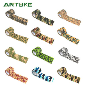 Venda elástica autoadhesiva de camuflaje, cinta protectora para deportes al aire libre, para palma, muñeca, codo, pantorrilla, rodilla, tobillo, Unisex - Product Image 4