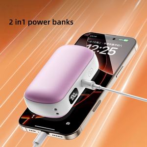 เครื่องทำความร้อนมือและเท้าแบบพกพา ปี 2025 รุ่นใหม่ ความจุ 10000mAh มาตรฐาน KC ชาร์จไฟได้ ใช้ซ้ำได้ พร้อมแบตเตอรี่สำรองในตัว - Product Image 5