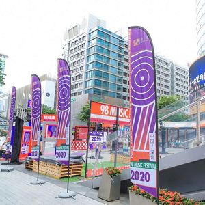 Custom Logo Outdoor Advertising Feather <b>Flag</b> Pole with Printed Banner Display Feather <b>Flags</b> Custom Printed - Product Image 6