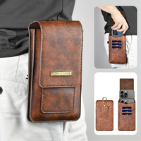 Nouvelle Pochette Universelle en Cuir pour Ceinture pour iPhone 17 16 15 14 13 12 11 Pro Max, Étui de Ceinture en PU pour Téléphones Mobiles