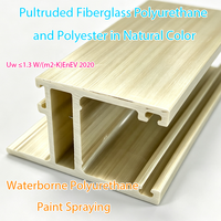 Proveedor de Ventanas GFRPU, Proceso de Pulverización de Pintura de Poliuretano a Base de Agua, Perfil de Poliéster y Poliuretano de Fibra de Vidrio Pultruido