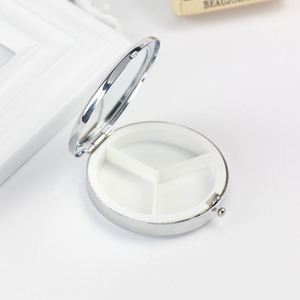 Customized Logo Round <b>Pill</b> Box, With Mirror for Promotion Souvenir Portable Metal <b>Pill</b> <b>Case</b> <b>Pill</b> Box/ - Product Image 4