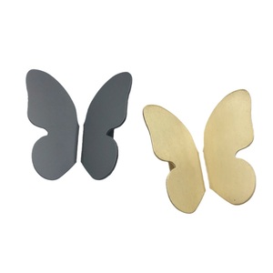 Popular Bronze Modern Light Luxury Art Simple butterfly Symmetrical Durable Cabinet <b>Door</b> Drawer Handle Wardrobe Installation - Product Image 1