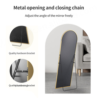 Espejo de Cuerpo Entero Personalizado con Marco Metálico, Espejo de Pie para Dormitorio, Espejo de Pared para Maquillaje en Venta