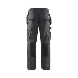 BLAKLADER - 149613309699C58 Pantalones de servicio elásticos con bolsillos para uñas Gris medio/Negro-PANTALÓN DE TRABAJO EAN 7330509689875 - Product Image 2
