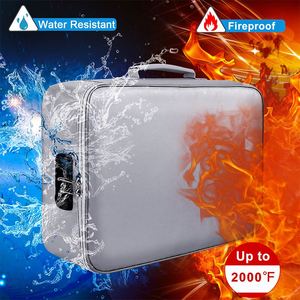 Sac de rangement étanche à 3 couches avec fermeture éclair, grande capacité, organisateur sécurisé pour documents, ignifuge, avec serrure, pour le bureau ou la maison - Product Image 6