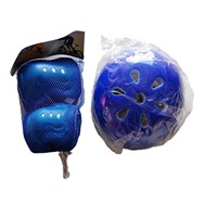 Kit de sécurité pour enfants : casque et genouillères en plastique pour roller - Ensemble de six pièces pour sports de plein air ; Vente en gros usine