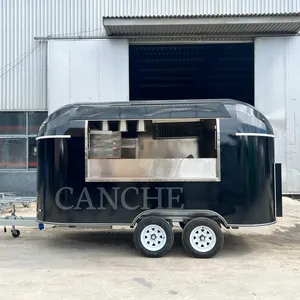 Camion de restauration mobile Canche Black pour la préparation de repas en plein air, camping et événements - Product Image 3