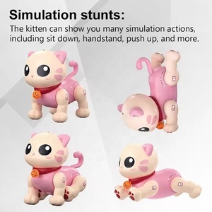Thông Minh RC Động Vật Đồ Chơi Dễ Thương Lập Trình Diễn Viên Đóng Thế Mèo Con Robot Đồ Chơi Cảm Ứng Cảm Ứng Điều Khiển Từ Xa Mèo Đồ Chơi Cho Trẻ Em - Product Image 2