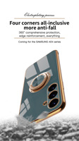 Étui de téléphone magnétique antichoc plaqué or de luxe pour Samsung A40 Galaxy A54 A34 5G A04s A41