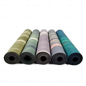 Hoogwaardige, milieuvriendelijke tie-dye yogamat van 4 mm, kleurrijk, waterdicht, duurzaam, van natuurlijk rubber voor oefening en fitness. - Product Image 6