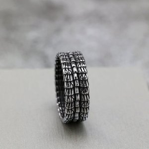 ยุโรปอเมริกันเรโทรสแตนเลสสตีลแหวนลายมังกรสไตล์ฮิปฮอปของขวัญเครื่องประดับ - Product Image 4