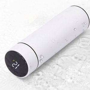 Bouteille isotherme intelligente en acier inoxydable de 500 ml avec affichage numérique de la température LED, filtre intégré, alimentée par batterie, portable - Product Image 2