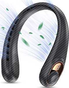 Ventilateur <span class=keywords><strong>de</strong></span> cou portable sans fil rechargeable vert <span class=keywords><strong>armée</strong></span> pour extérieur – Nouveauté en liquidation - Product Image 2