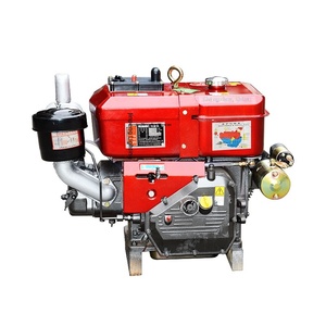 Moteur diesel monocylindre Changzhou 15/18/20 ch, refroidi par eau, modèle compact pour applications de tracteurs marins, démarrage électrique - Product Image 1