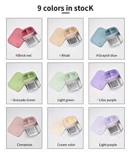 Portable Stainless Steel Bento <b>Lunch</b> <b>Box</b> Silicone Removable Divider Children Leak Proof <b>Heated</b> - Product Image 6