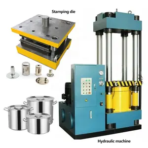 Punching machine stamping line precision mold production line Deep drawing metal cover mold design stamping die