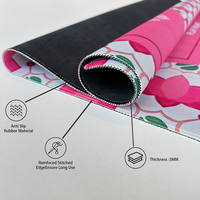 Tapis de Mahjong Américain en Caoutchouc Premium Antidérapant et Anti-bruit pour Jeu de Société et Table de Divertissement