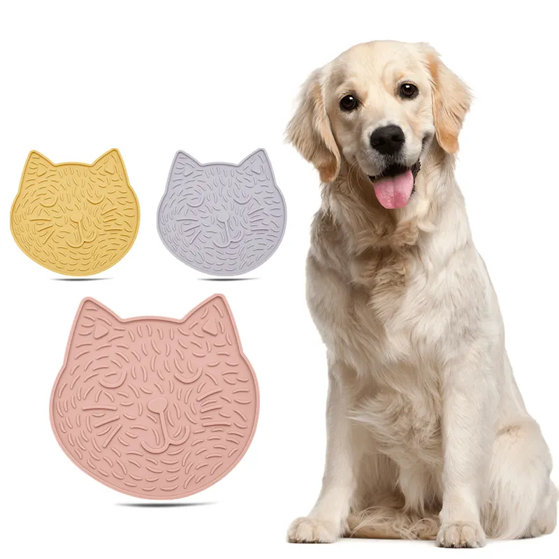 developed silicone pet slow food pad dog lick feeding mat