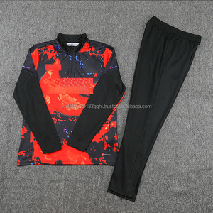 Conjunto de Traje de Entrenamiento de Fútbol de Manga Larga con Estampado y Media Cremallera, Transpirable, de Secado Rápido, con Logotipo de Club Personalizado, Ropa de Competición al por Mayor - Product Image 6