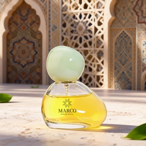 Nuevo frasco de perfume de 50 ml con forma de huevo de <span class=keywords><strong>ganso</strong></span>, con pulverizador y cabezal de pulverización, botella de vidrio para decantar, para regalos, tapa de perfume azul - Product Image 4