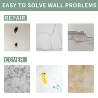 Mastic mural prêt à l'emploi Peinture facile à poncer Utilisation intérieure Apprêt nettoyable à l'eau Métal Béton Bois Remplissage des trous