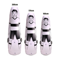 Mannequin de football gonflable, mannequin de gardien de but gonflable, mannequin d'entraînement pour coups francs, pour enfants et adultes, en polyester et fer