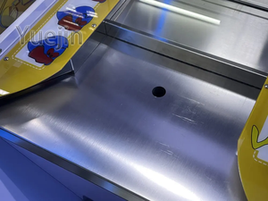 Máquina empujadora de cuartos de acero inoxidable que funciona con monedas <span class=keywords><strong>Cambiador</strong></span> de monedas en inglés con aceptador de billetes de orificio de bonificación - Product Image 6