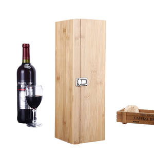 Elegance Eco-Friendly <b>Wooden</b> Wine <b>Box</b> Set with Engraving Premium Single Bottle Gift Case and Bamboo Wine Case <b>Tools</b> Set - Product Image 1