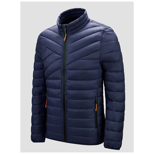 Durable grueso impermeable transpirable ecológico chaqueta acolchada múltiples bolsillos a prueba de viento 100% poliéster hombres invierno Casual - Product Image 3