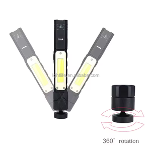 90 độ gấp <span class=keywords><strong>COB</strong></span> làm việc ánh sáng xoay đèn pha siêu sáng từ đèn pin USB sạc LED chiến thuật đèn pin - Product Image 3