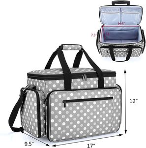 Free Sample 2025 Fashion Sewing and Embroidery Machine Carrying Case, Universal Tote Bag with Removable <b>Cushion</b> <b>Pad</b> - Product Image 5