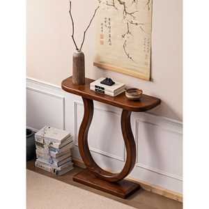 <span class=keywords><strong>Console</strong></span> murale ultra-étroite moderne pour salon, construction en bois massif, durable, stable, facile à nettoyer, meubles de salon - Product Image 5