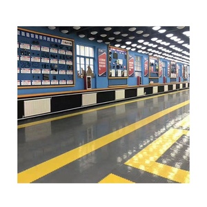 PVC Anti-Slip Click Interlocking Floor Mats for Workshop and Repair Shop Durable Indoor Vinyl Flooring - Product Image 4