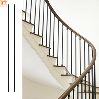 Style de design moderne, facile à installer, balustrade de balcon carrée creuse, balustre d'escalier en fer forgé pour appartement, villa, école