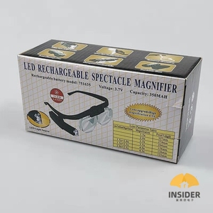 Lupa de Cabeza con Aumento de 1.5X-4.5X, Lupa de Manos Libres con Luz LED para Trabajos de Precisión, Lectura, <span class=keywords><strong>Gafas</strong></span> de Aumento Recargables - Product Image 3